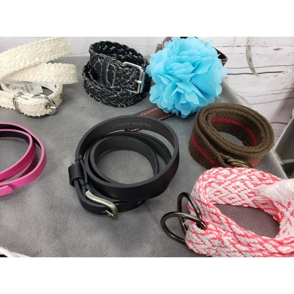 Lot Of 20 Kid Sizes Small And Medium Various Brands Belts - Picture 9 of 16